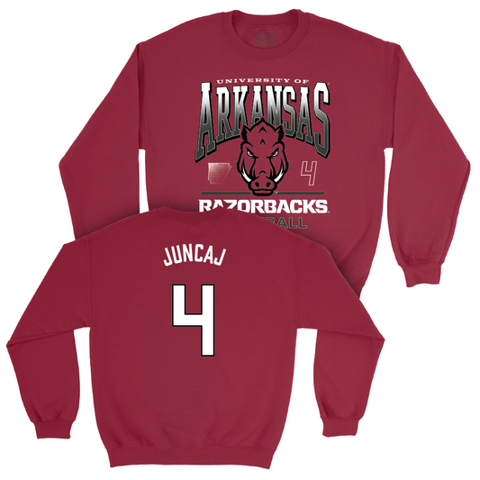 Arkansas Football Cardinal Staple Crew  - Anton Juncaj