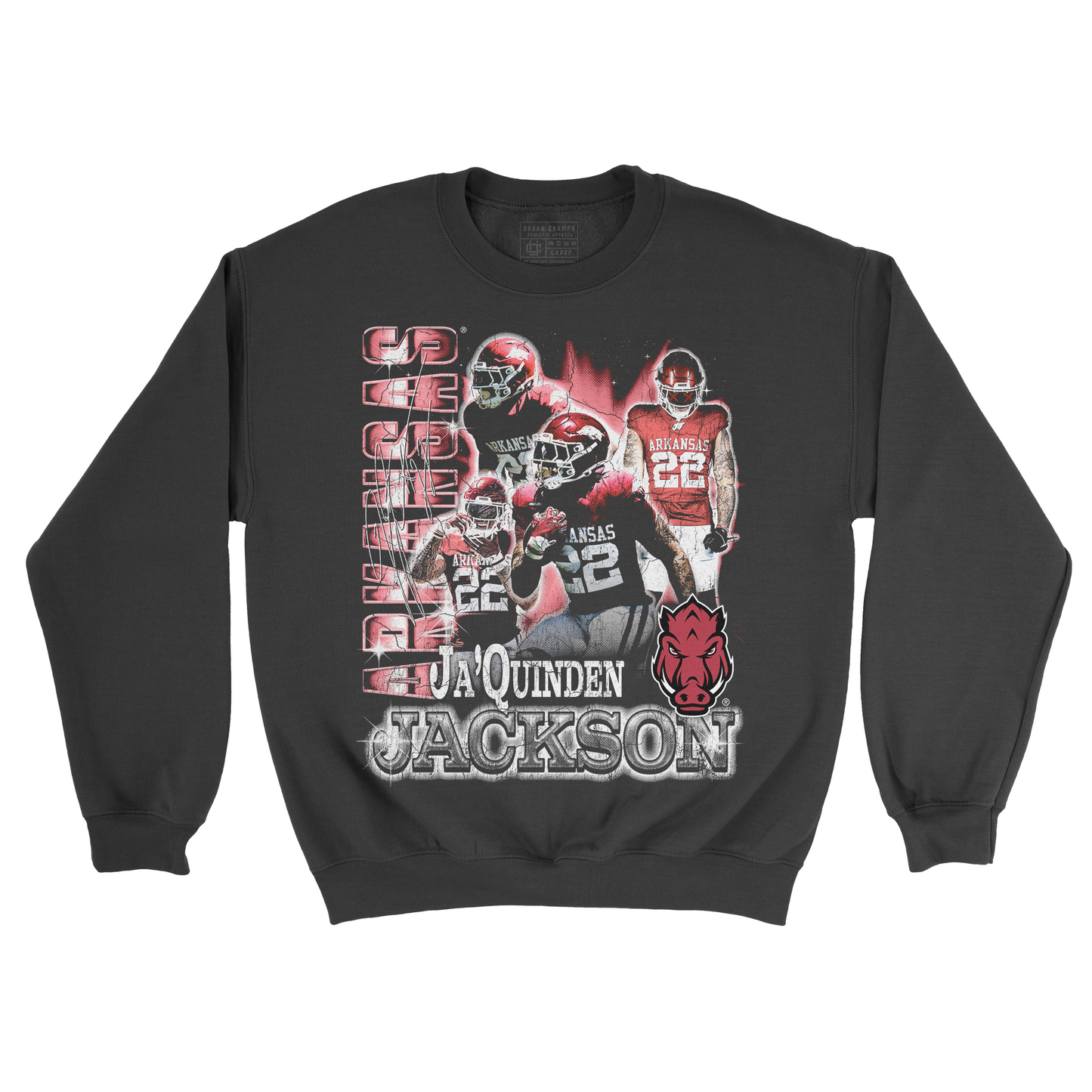 EXCLUSIVE RELEASE: Ja'Quinden Jackson Graphic Black Crew