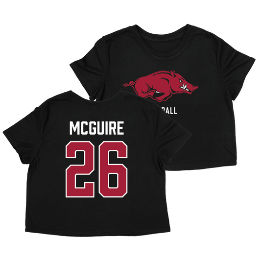 Arkansas Baseball Crop Top - Tate McGuire | #26