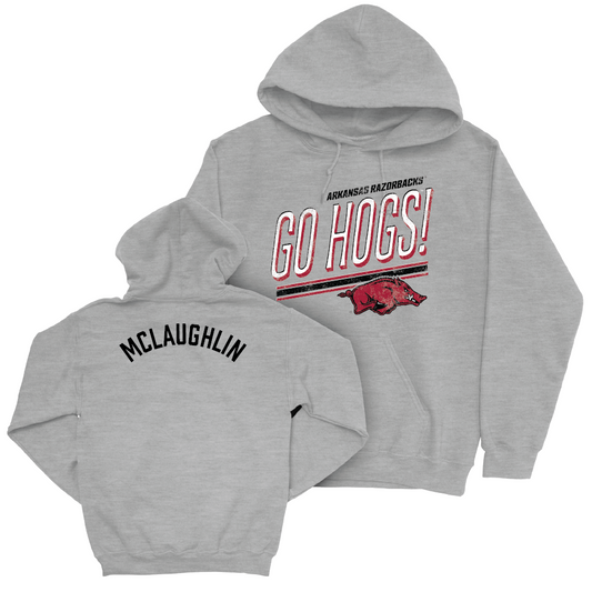 Arkansas Men's Golf Sport Grey Hogs Hoodie   - Jackson McLaughlin