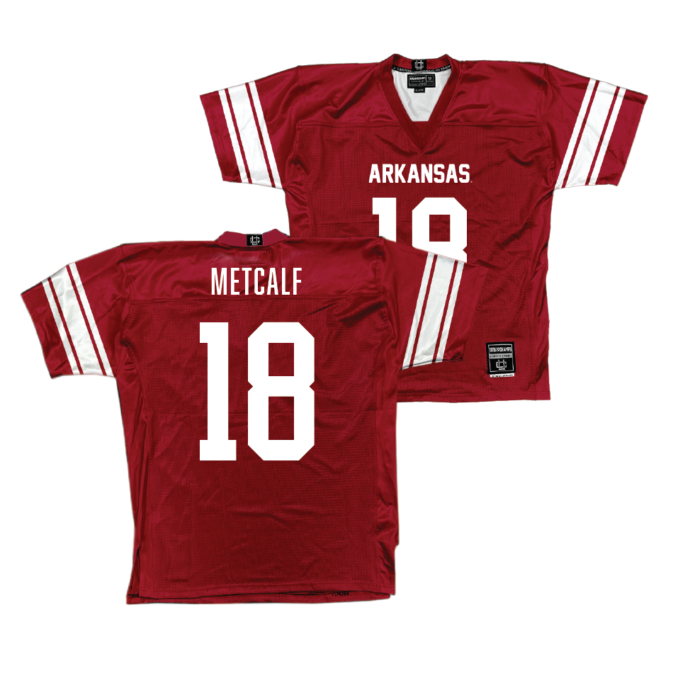 Arkansas Football Cardinal Jersey - Tj Metcalf