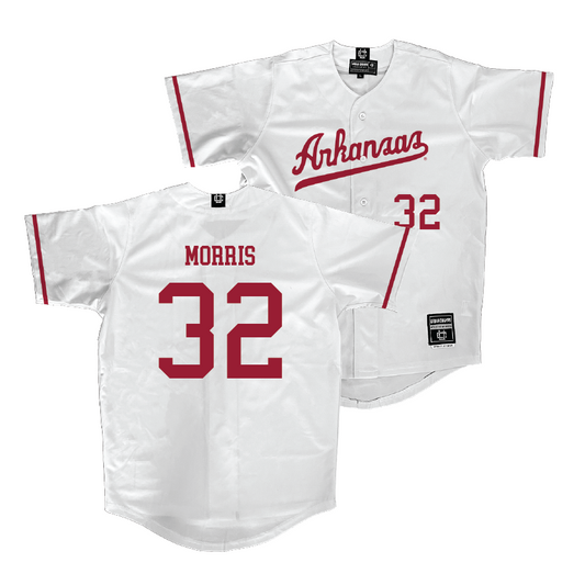 Arkansas Baseball White Jersey - Zack Morris | #32