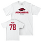 Arkansas Football White Classic Comfort Colors Tee   - Joe More