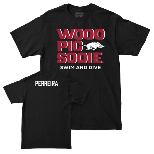 Arkansas Women's Swim & Dive Black Woo Pig Tee  - Isabella Perreira