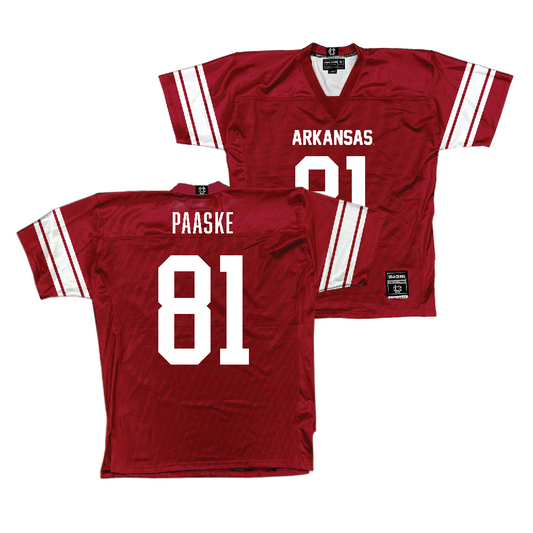 Arkansas Football Cardinal Jersey   - Andreas Paaske