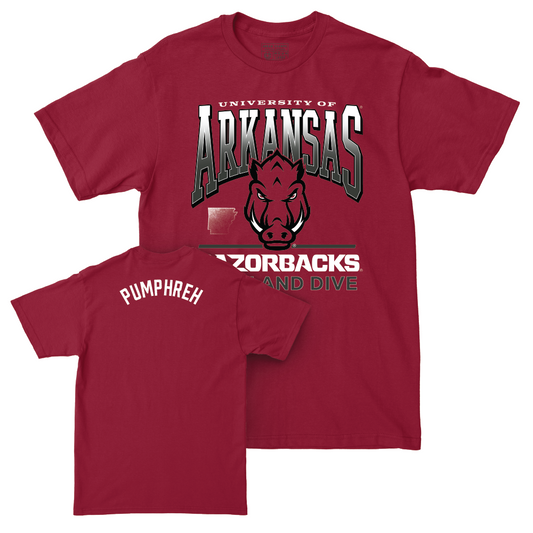 Arkansas Women's Swim & Dive Cardinal Staple Tee   - Kanah Pumphreh