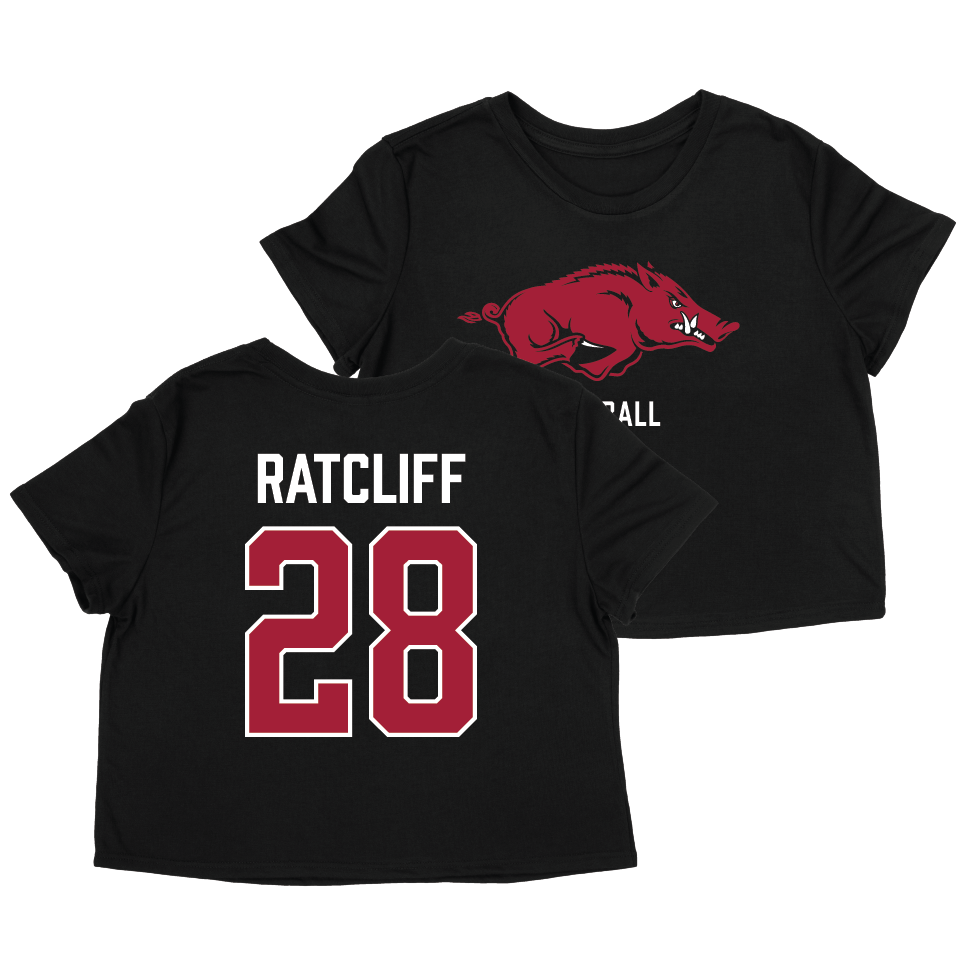 Arkansas Softball Crop Top - Carlee Ratcliff | #28