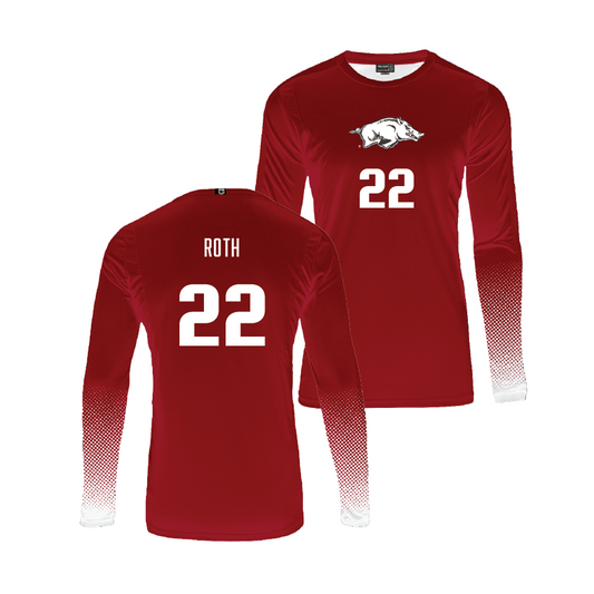 Arkansas Women's Volleyball Cardinal Jersey - Ava Roth