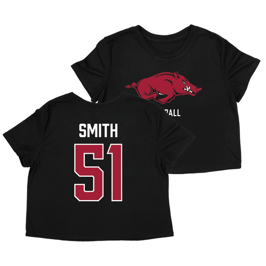 Arkansas Baseball Crop Top - Jack Smith | #51