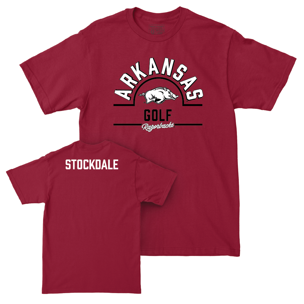 Arkansas Men's Golf Cardinal Arch Tee   - Mark Stockdale