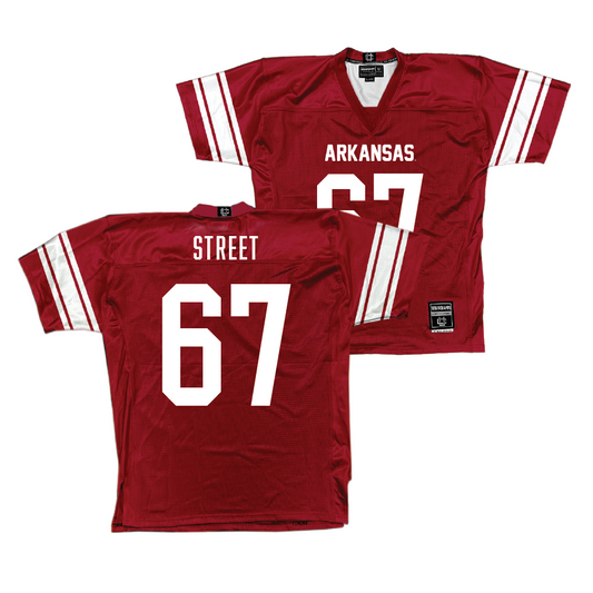 Arkansas Football Cardinal Jersey - Josh Street