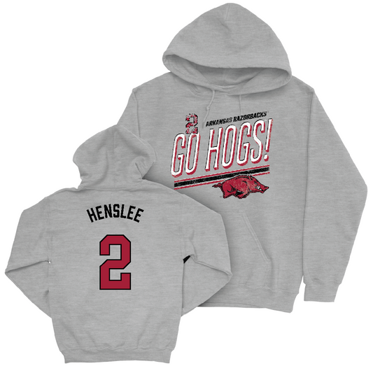 Arkansas Women's Soccer Sport Grey Hogs Hoodie   - Keegan Smith