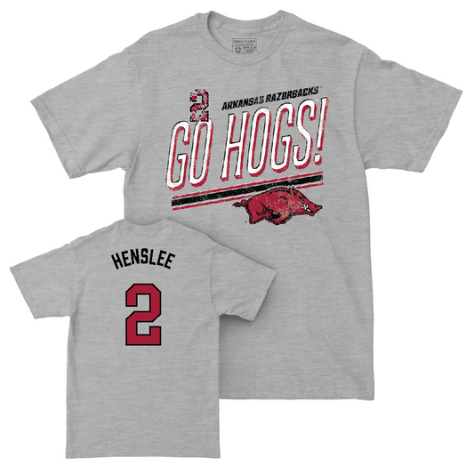 Arkansas Women's Soccer Sport Grey Hogs Tee   - Keegan Smith