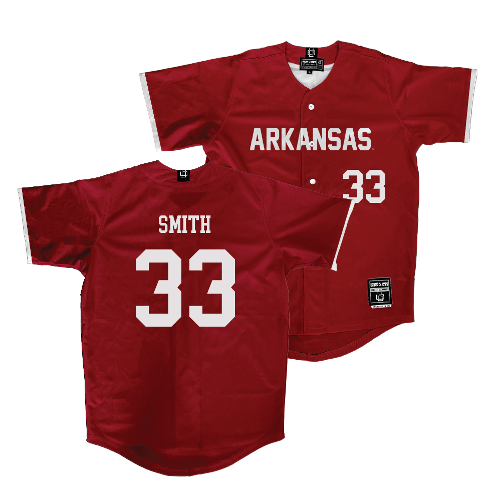 Arkansas Baseball Cardinal Jersey - Hagen Smith | #33