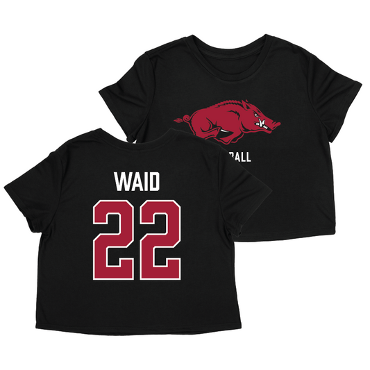 Arkansas Baseball Crop Top - Ty Waid | #22