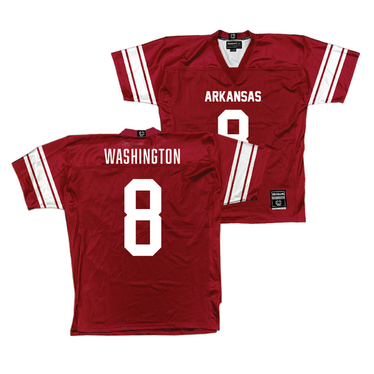 Arkansas Football Cardinal Jersey - Ty Washington