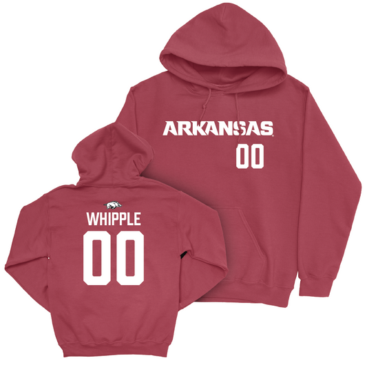 Arkansas Women's Soccer Cardinal Wordmark Hoodie - Peyton Whipple