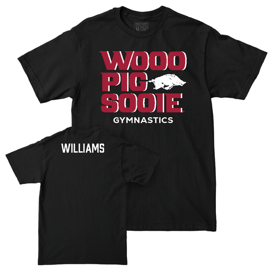 Arkansas Women's Gymnastics Black Woo Pig Tee  - Lauren Williams