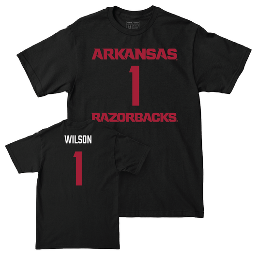 Arkansas Football Black Player Tee - Jaedon Wilson