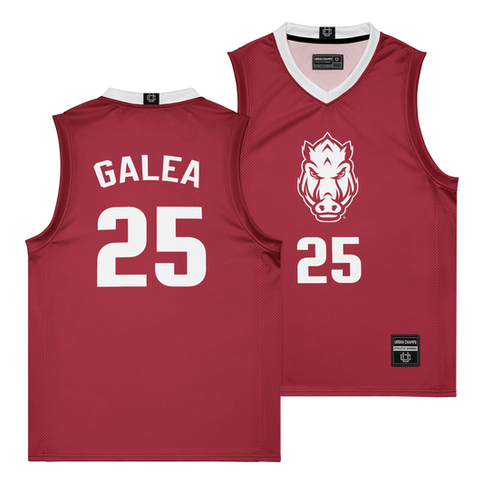 Arkansas Women's Basketball Cardinal Jersey  - Danika Galea