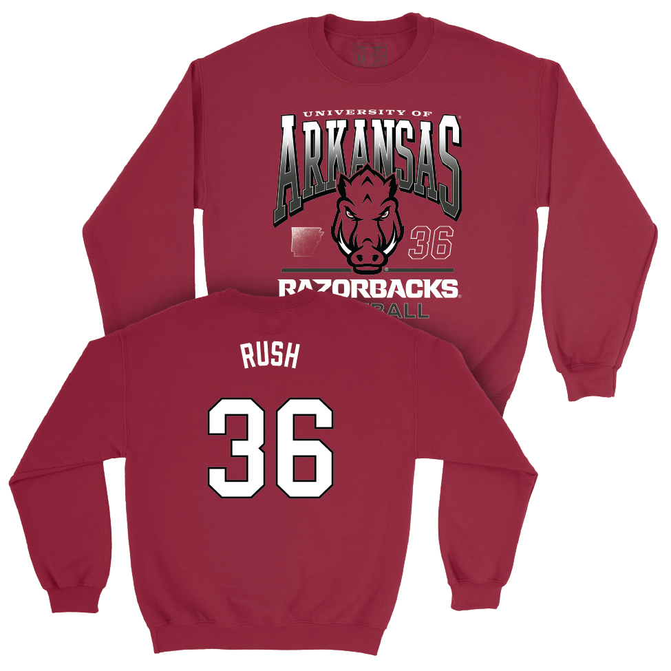 Arkansas Football Cardinal Staple Crew   - Gavin Rush