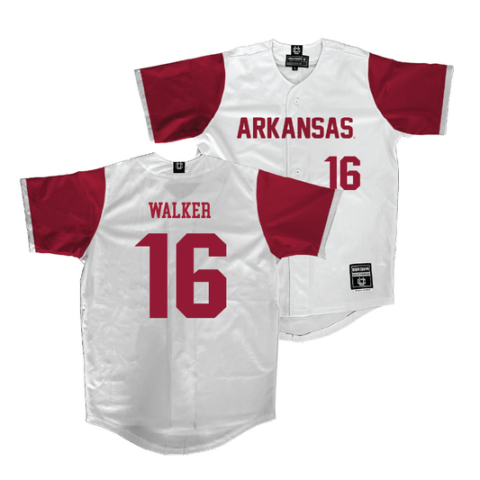 Arkansas Softball White Jersey  - Ramsey Walker