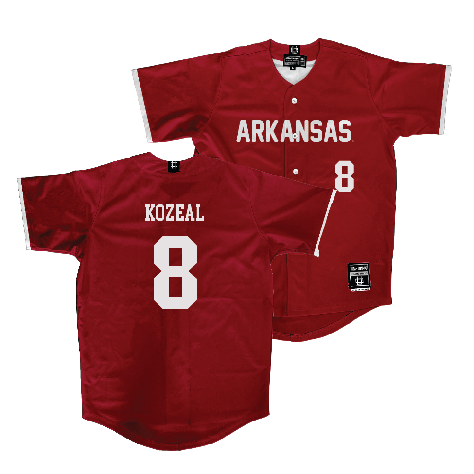 Arkansas Baseball Cardinal Jersey  - Camden Kozeal