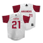 Arkansas Softball White Jersey  - Ava Carter