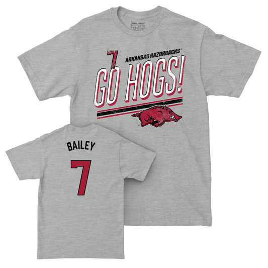 Arkansas Women's Soccer  Sport Grey Hogs Tee   - Erin Bailey