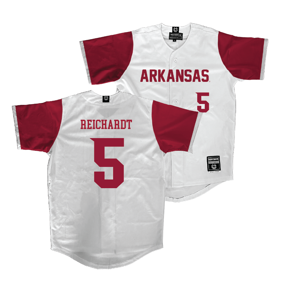 Arkansas Softball White Jersey  - Ashtyn Reichardt