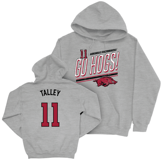 Arkansas Football Sport Grey Hogs Hoodie   - Ken Talley