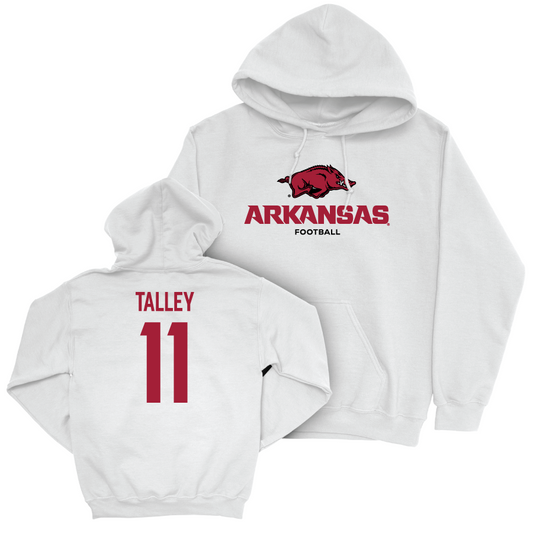 Arkansas Football White Classic Hoodie   - Ken Talley