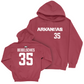 Arkansas Baseball Cardinal Wordmark Hoodie   - Landon Beidelschies